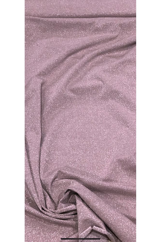 Pembe Abiyelik Simli Jarse Kumaş-İç Göstermez-En150cm