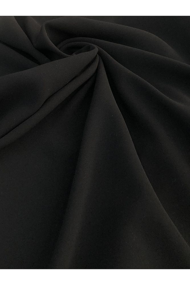 Siyah Portoriko Kumaş – Elbise, Pardesü, Kalem Etek, Pantolon / 150 cm En