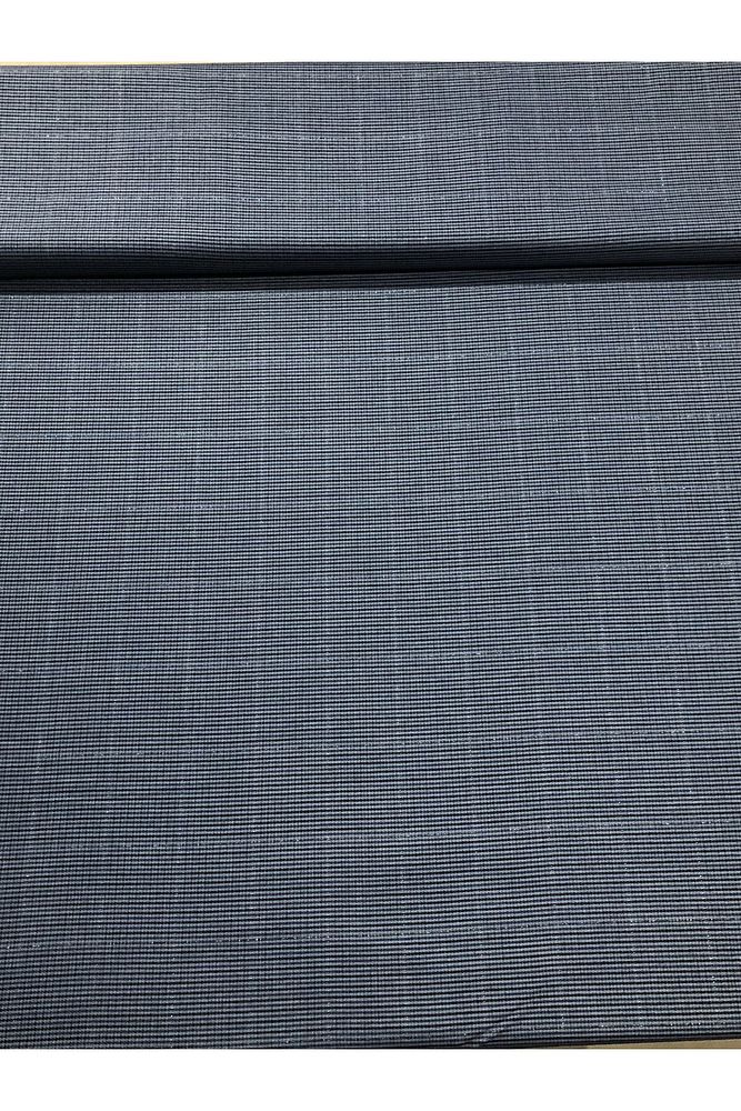 Ekose Gabardin Kumaş-Likralı-Etek, Pantolon, Elbise -Lacivert