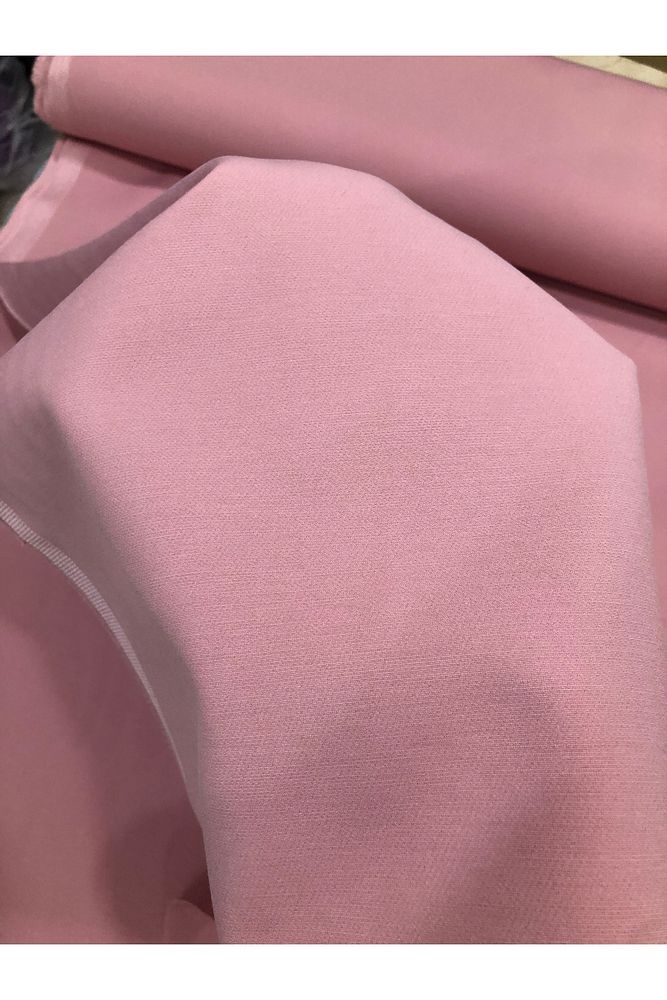 Pembe En Boy Likralı Gabardin-Pantolon, Etek, Elbise