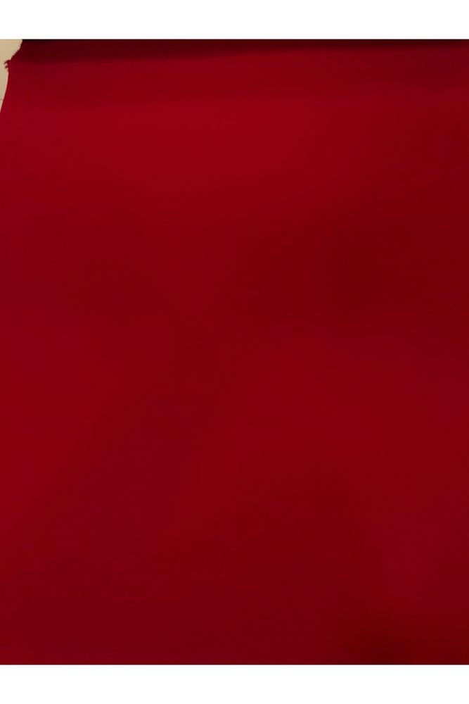 Kırmızı İnce Krep-Gömlek, Tunik-En 150cm