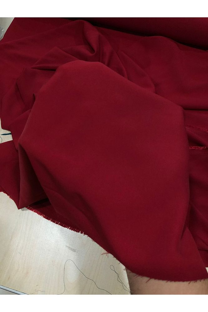 Kırmızı Proda Kumaş-Elbise, Tunik- Dökümlü-En150cm