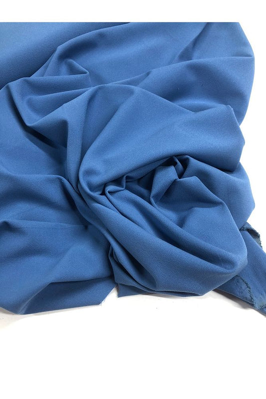 Likralı Gabardin Kumaş-Pantolon, Elbise, Etek-En 150cm (Mavi)