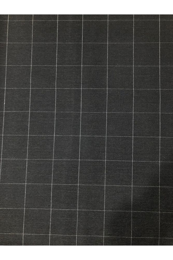 Ekose Gabardin Kumaş-Likralı-Etek, Pantolon, Elbise (Siyah)