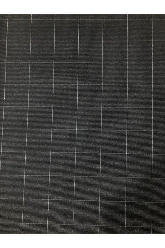 Ekose Gabardin Kumaş-Likralı-Etek, Pantolon, Elbise (Siyah)