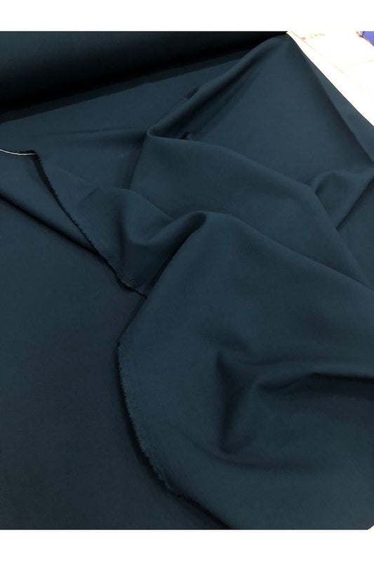 Petrol Mavi En Boy Likralı Gabardin-Pantolon, Etek, Elbise