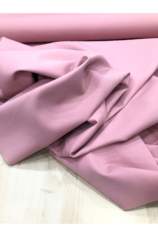 Pembe En Boy Likralı Gabardin-Pantolon, Etek, Elbise