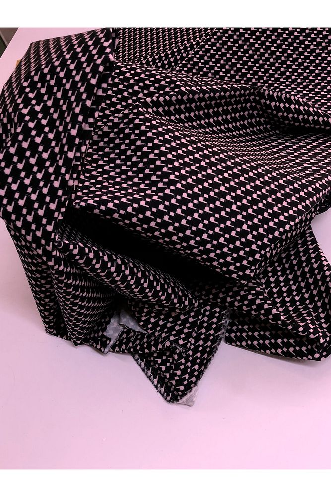 Gabardin Likralı Desenli Kumaş-Pantolon, Etek, Ceket-En 150cm