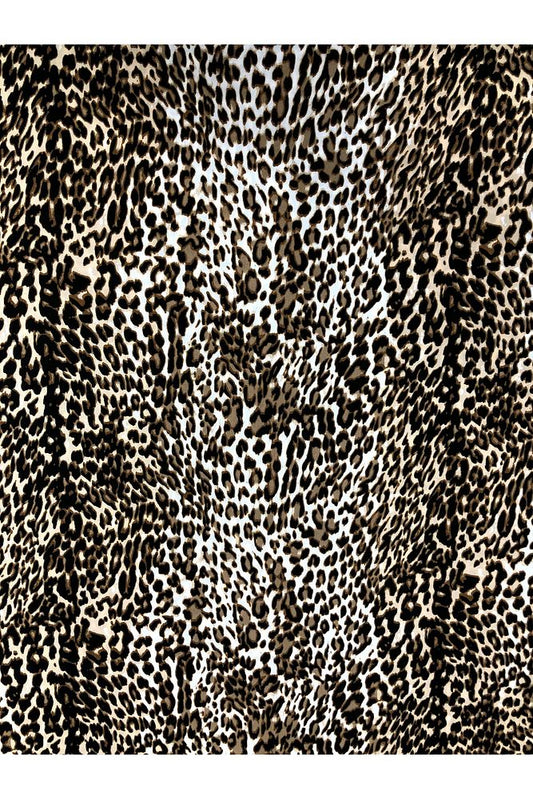 %100 PAMUK LEOPAR DESEN LÜX VİSKON KUMAŞ EN 150CM