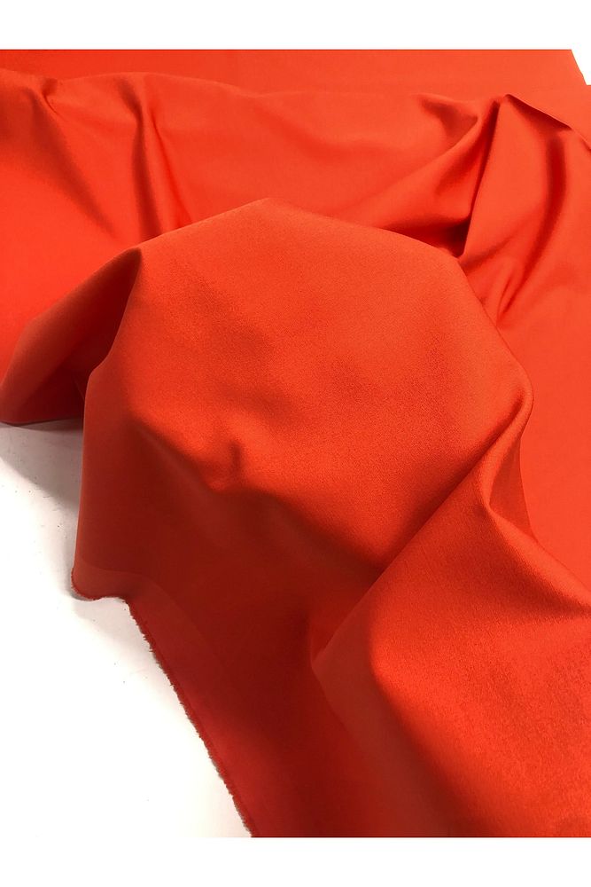 Likralı Gabardin Kumaş-Pantolon, Elbise, Etek-En 150cm (Turuncu)