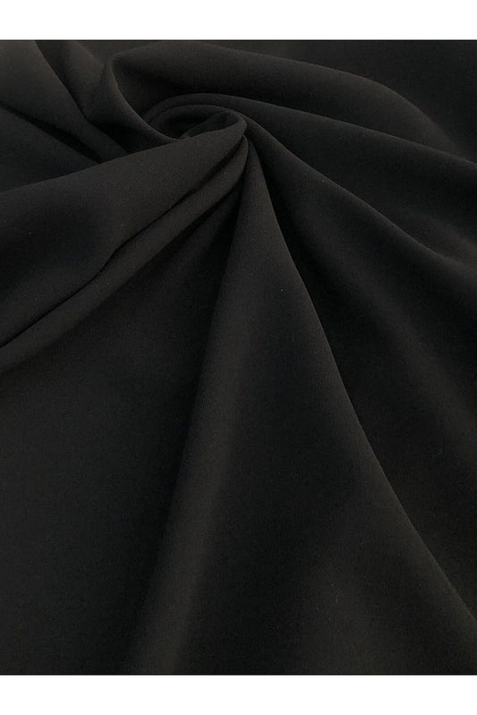 Siyah Portoriko Kumaş – Elbise, Pardesü, Kalem Etek, Pantolon / 150 cm En