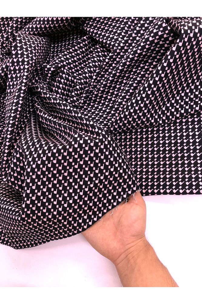 Gabardin Likralı Desenli Kumaş-Pantolon, Etek, Ceket-En 150cm