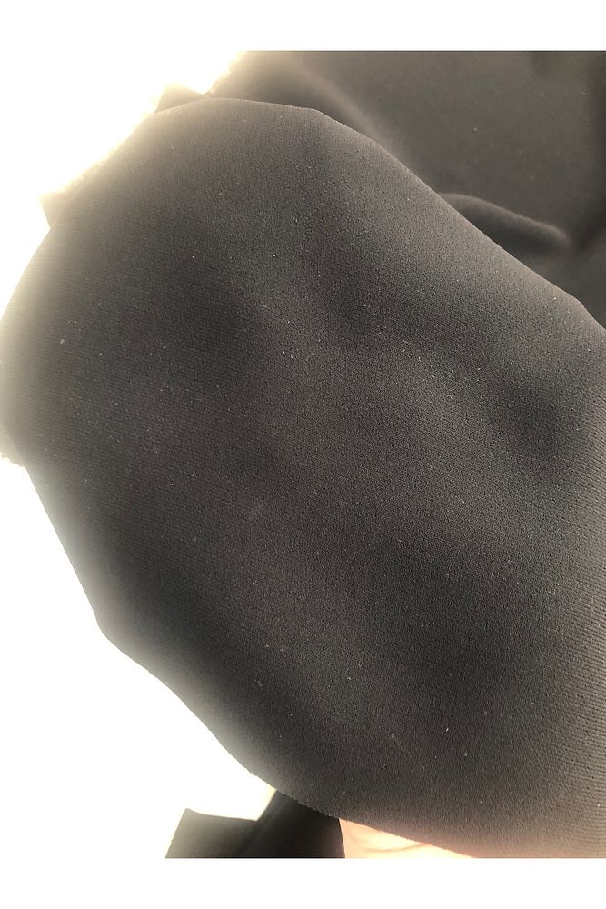 Siyah Portoriko Kumaş – Elbise, Pardesü, Kalem Etek, Pantolon / 150 cm En