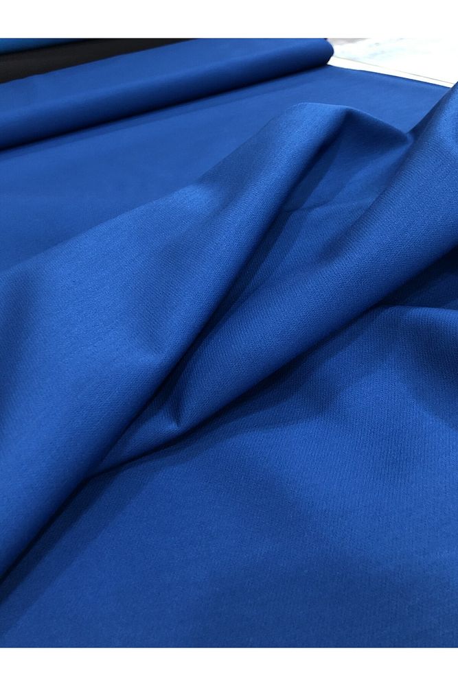 Saks Mavi En Boy Likralı Gabardin-Pantolon, Etek, Elbise