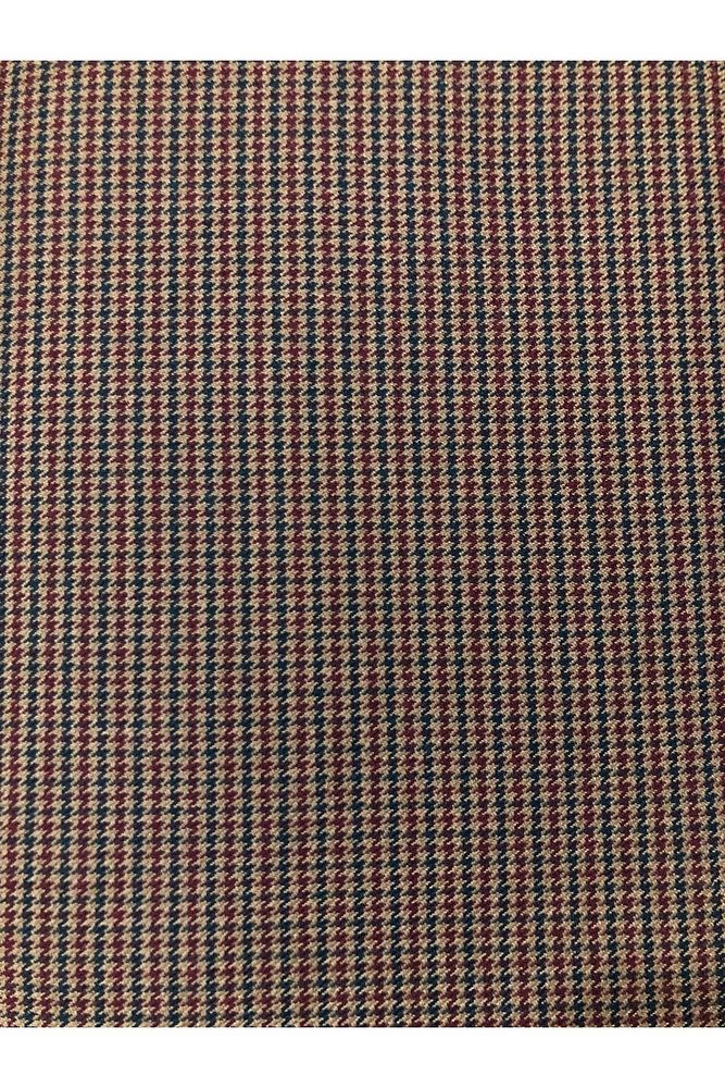 Ekose Gabardin Kumaş-Likralı-Etek, Pantolon, Elbise (AçıkKahve)