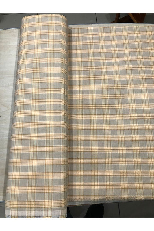 Ekose Gabardin Kumaş-Likralı-Etek, Pantolon, Elbise (Sarı)