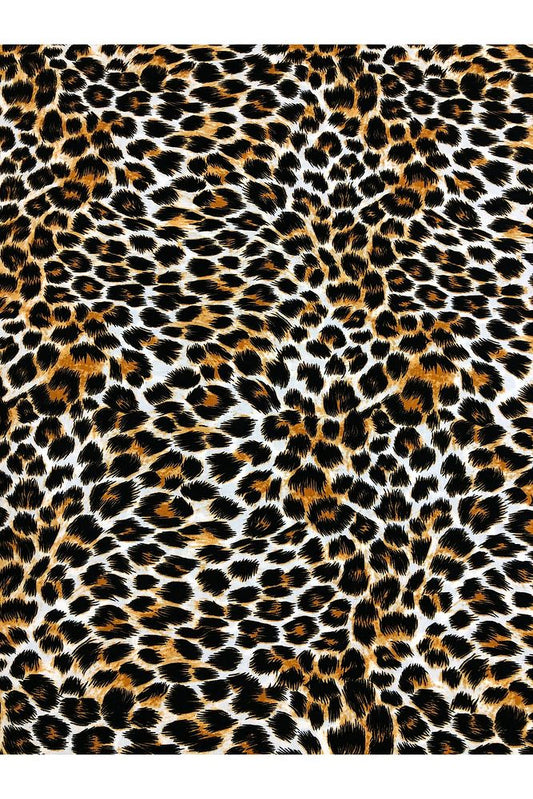 %100 PAMUK LEOPAR DESEN LÜX VİSKON KUMAŞ EN 150CM