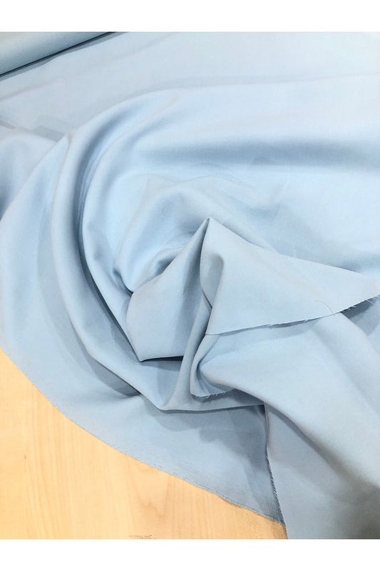 Buz Mavi En Boy Likralı Gabardin-Pantolon, Etek, Elbise