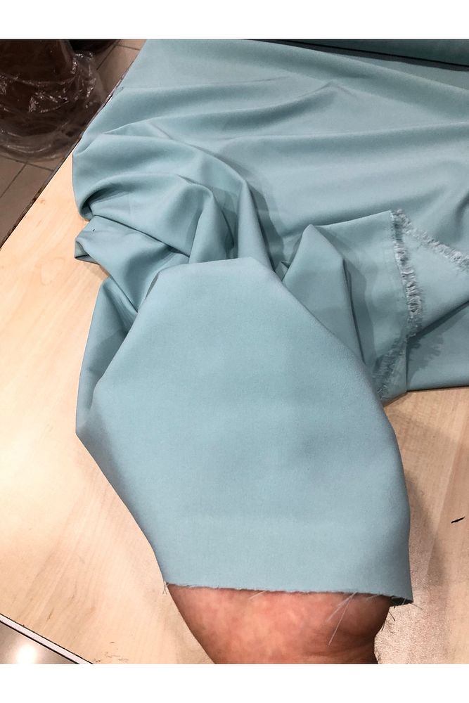 Açık Turkuaz Proda Kumaş-Elbise, Tunik- Dökümlü-En150cm