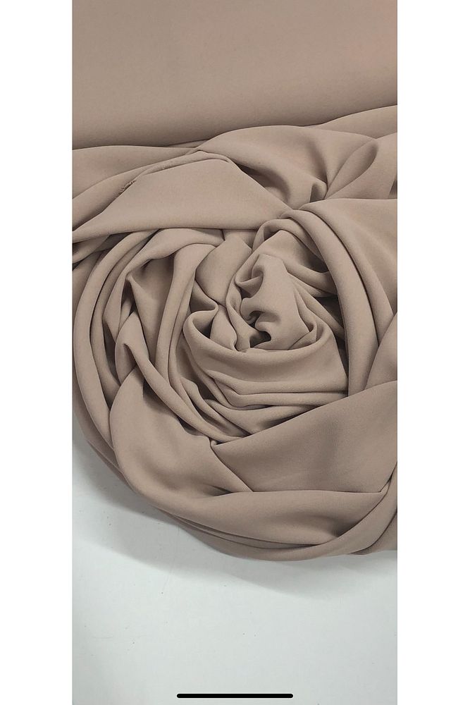 Bej KREP KUMAŞ- ELBİSE, TUNİK, FERACE- EN 150CM-RENK SEÇENEKLERİ
