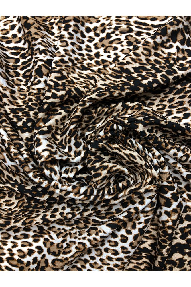 %100 PAMUK LEOPAR DESEN LÜX VİSKON KUMAŞ EN 150CM