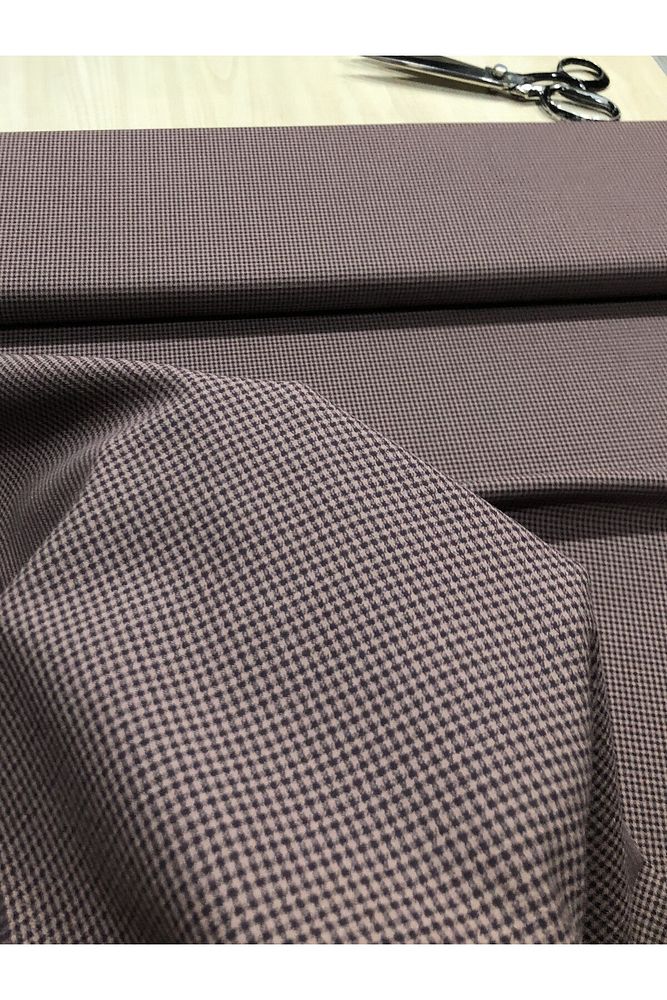 Ekose Gabardin Kumaş-Likralı-Etek, Pantolon, Elbise (Bordo)