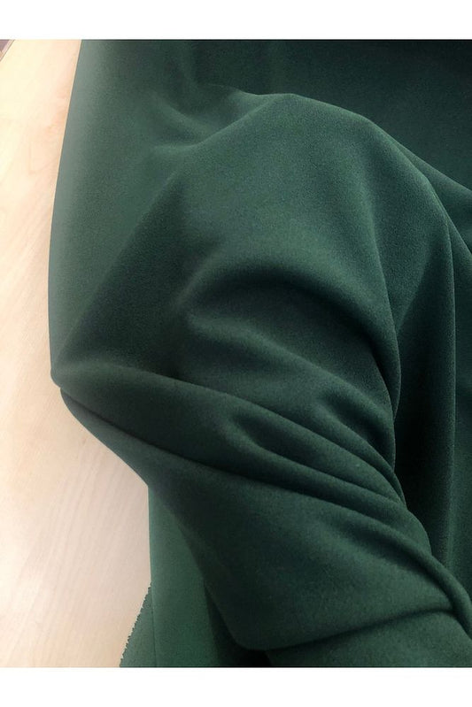 Yeşil Scuba Kumaş Likralı-Elbise, Tunik, Pantolon-En 150cm