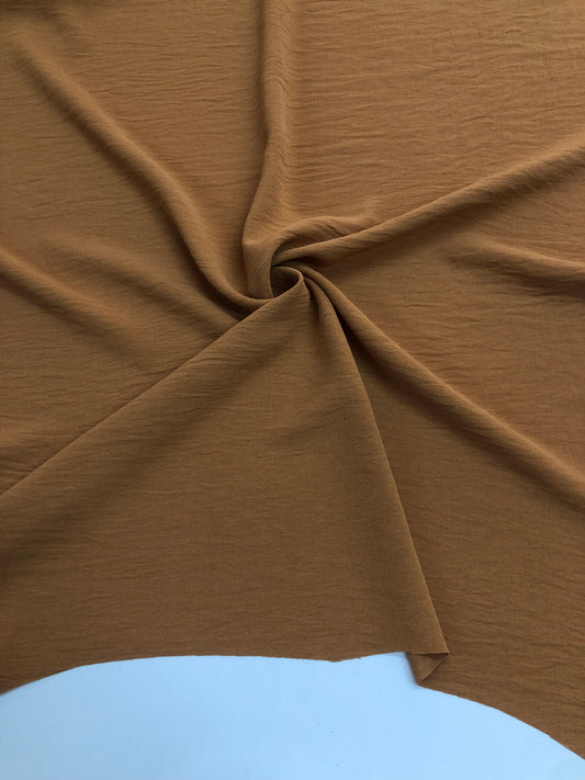 Turuncu Keten Aerobin Kumaş-Pantolon, Tunik, Elbise-En 150cm