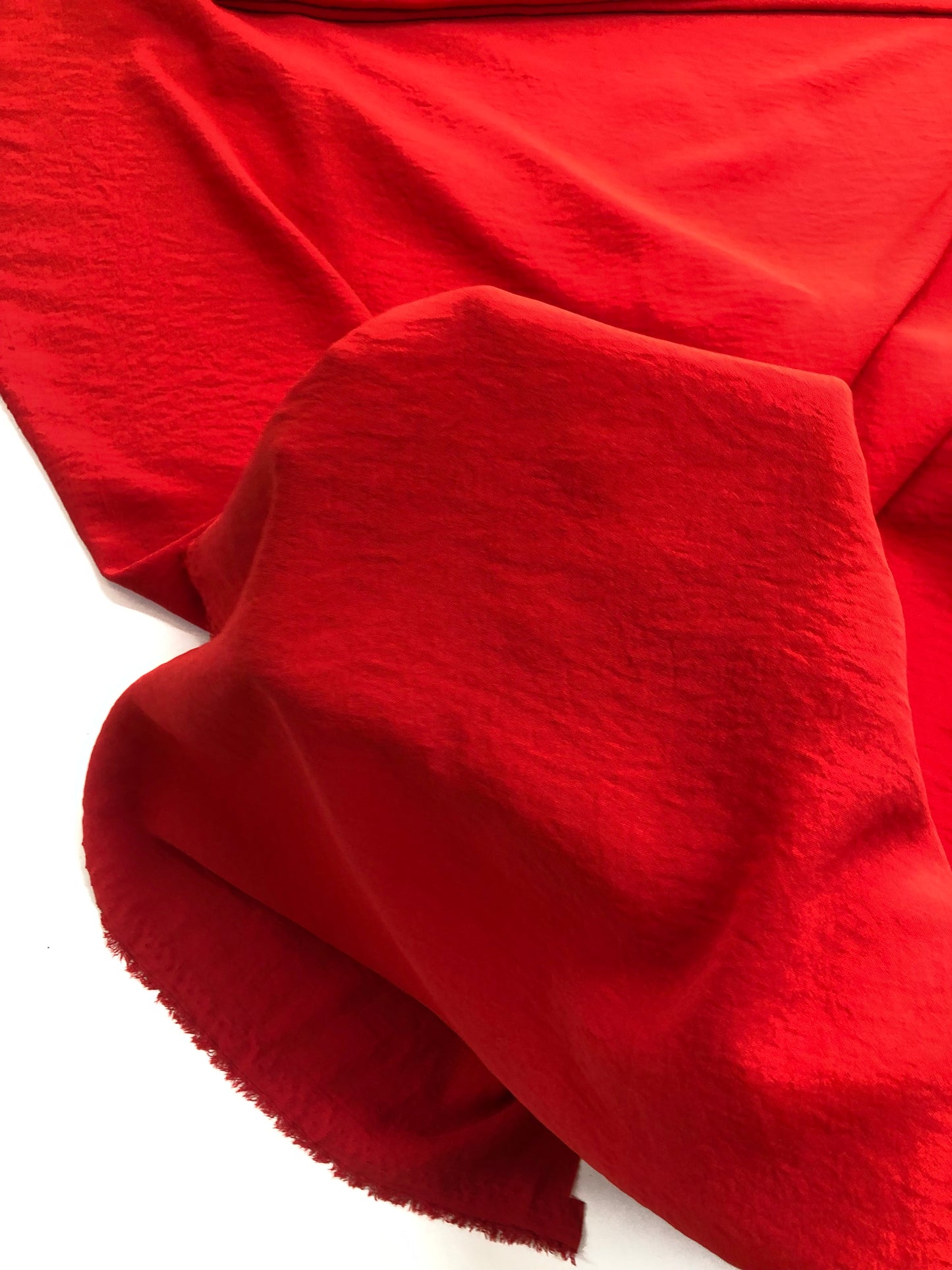 Kırmızı Keten Aerobin Kumaş-Pantolon, Tunik, Elbise-En 150cm