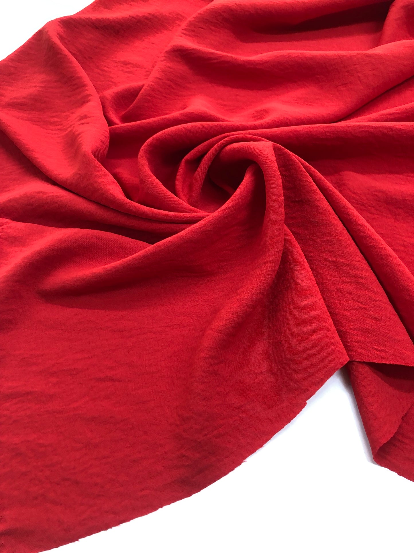 Kırmızı Keten Aerobin Kumaş-Pantolon, Tunik, Elbise-En 150cm