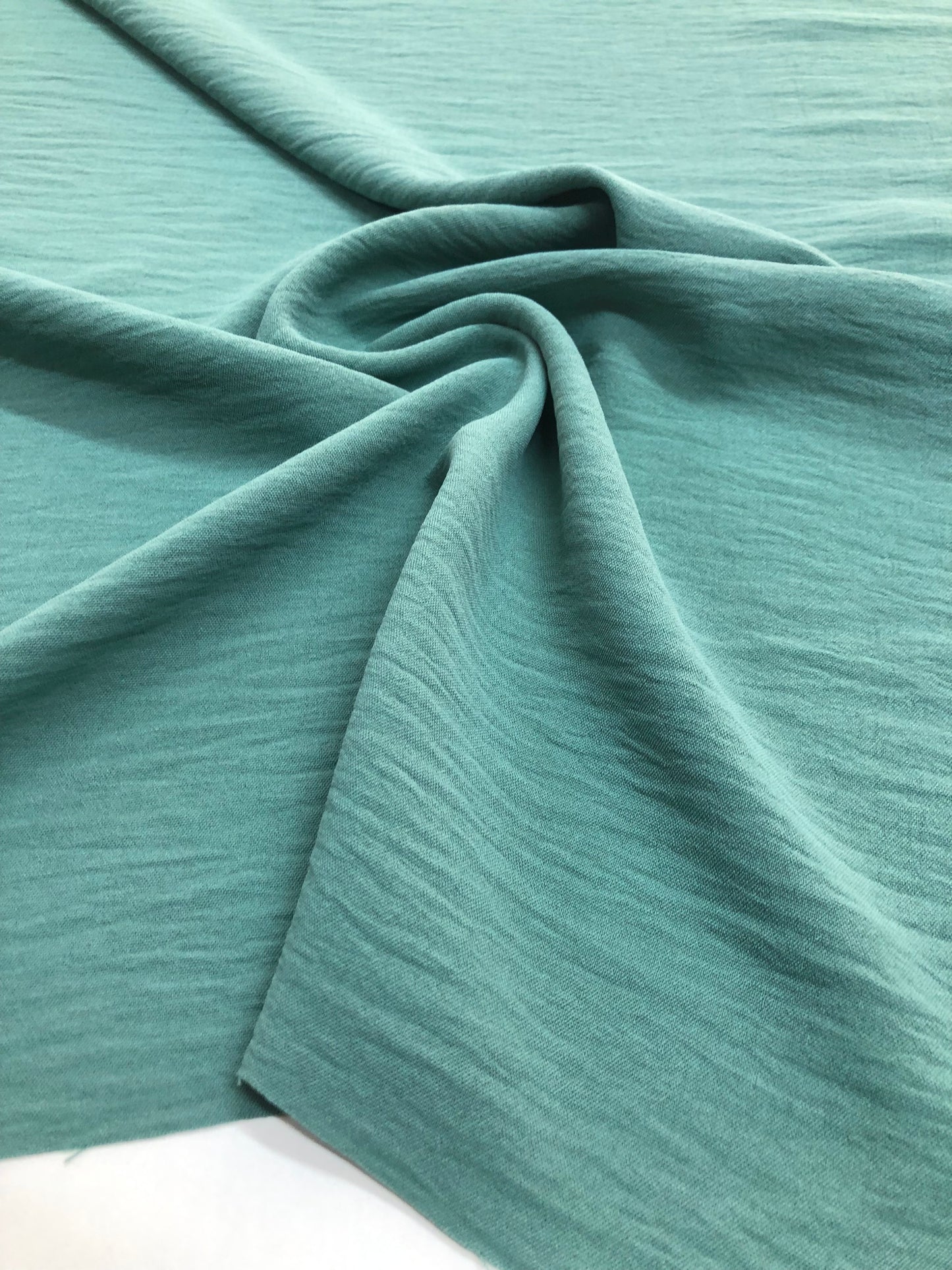 Turkuaz Keten Aerobin Kumaş-Pantolon, Tunik, Elbise-En 150cm